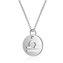 Load image into Gallery viewer, Women&#39;s Stainless Steel Zodiac Pendant Necklace