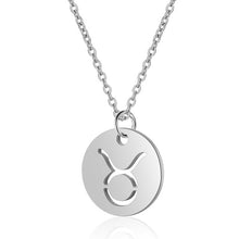 Load image into Gallery viewer, Women&#39;s Stainless Steel Zodiac Pendant Necklace