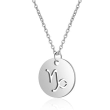 Load image into Gallery viewer, Women&#39;s Stainless Steel Zodiac Pendant Necklace