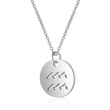 Load image into Gallery viewer, Women&#39;s Stainless Steel Zodiac Pendant Necklace