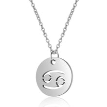 Load image into Gallery viewer, Women&#39;s Stainless Steel Zodiac Pendant Necklace