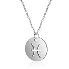 Load image into Gallery viewer, Women&#39;s Stainless Steel Zodiac Pendant Necklace