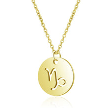 Load image into Gallery viewer, Women&#39;s Stainless Steel Zodiac Pendant Necklace