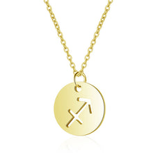 Load image into Gallery viewer, Women&#39;s Stainless Steel Zodiac Pendant Necklace