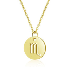 Load image into Gallery viewer, Women&#39;s Stainless Steel Zodiac Pendant Necklace