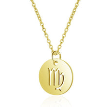 Load image into Gallery viewer, Women&#39;s Stainless Steel Zodiac Pendant Necklace