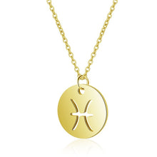 Load image into Gallery viewer, Women&#39;s Stainless Steel Zodiac Pendant Necklace