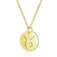 Load image into Gallery viewer, Women&#39;s Stainless Steel Zodiac Pendant Necklace