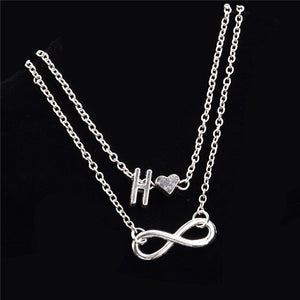 Women's Alphabet Letter Heart Anklet