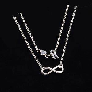 Women's Alphabet Letter Heart Anklet