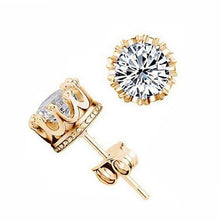 Load image into Gallery viewer, Men&#39;s Shining Crown Stud Earrings