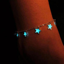 Load image into Gallery viewer, Women&#39;s Blue Star Light Up Anklet