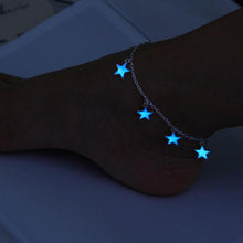 Load image into Gallery viewer, Women&#39;s Blue Star Light Up Anklet