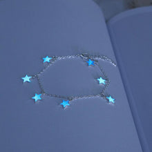 Load image into Gallery viewer, Women&#39;s Blue Star Light Up Anklet