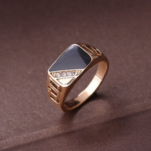 Load image into Gallery viewer, Men&#39;s Classic Gold Rhinestone Ring