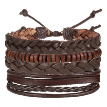 Load image into Gallery viewer, Men&#39;s Multi-Layer Leather Bracelet