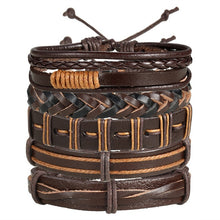 Load image into Gallery viewer, Men&#39;s Multi-Layer Leather Bracelet