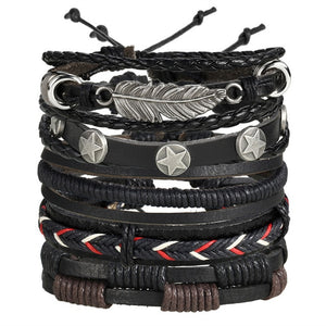 Men's Multi-Layer Leather Bracelet