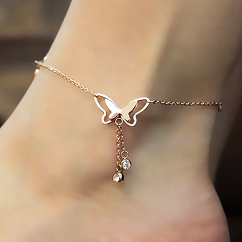 Handmade Butterfly Chain Anklet