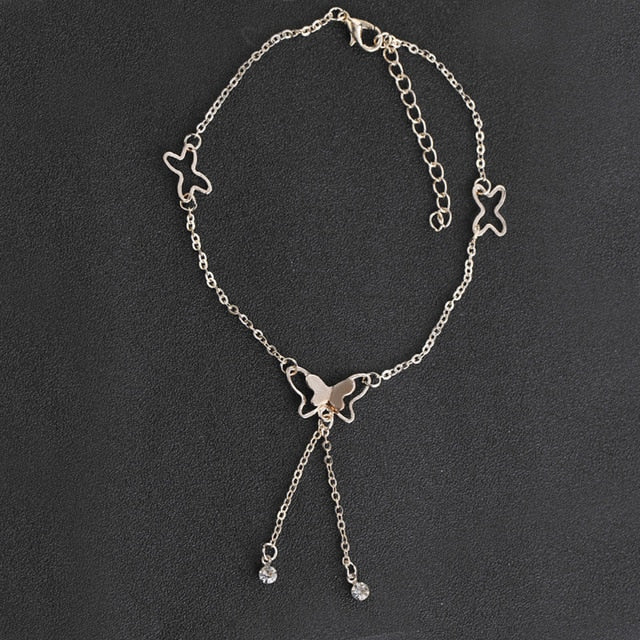 Handmade Butterfly Chain Anklet