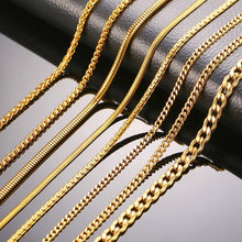 Load image into Gallery viewer, Gold Miami Stainless Steel Chain