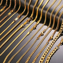 Load image into Gallery viewer, Gold Miami Stainless Steel Chain