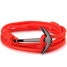 Load image into Gallery viewer, Men&#39;s Anchor Rope Bracelet