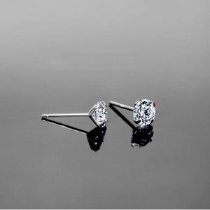 Men's Classic Sterling Silver Earrings