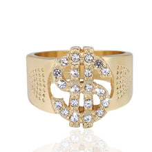 Load image into Gallery viewer, Men&#39;s Dollar Sign Bling Ring