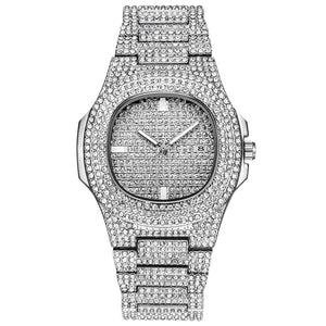 Diamond Quartz Stainless Steel Watch