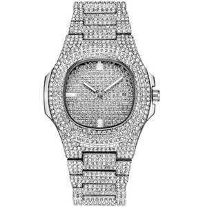 Diamond Quartz Stainless Steel Watch