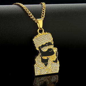 Iced Out Bart Hip Hop Chain