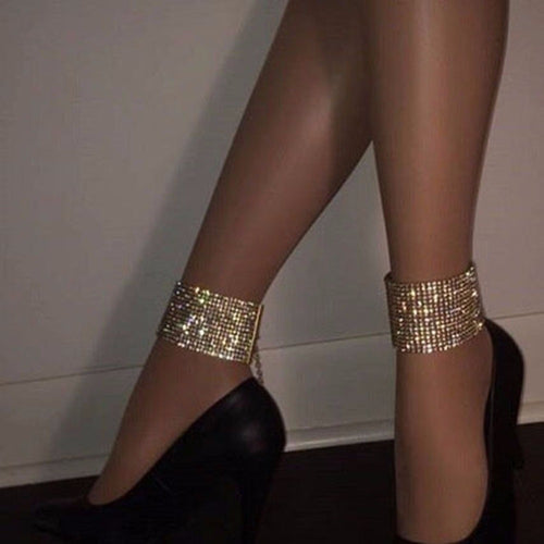 Women's Sexy Sparkly Rhinestone Anklet