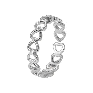 Women's Heart Circled Design Ring