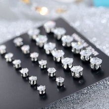 Load image into Gallery viewer, 12 Pair Shiny Stud Earrings