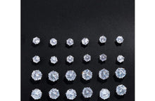 Load image into Gallery viewer, 12 Pair Shiny Stud Earrings