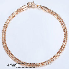 Load image into Gallery viewer, Men&#39;s Fox Tail Gold Link Bracelet