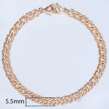 Load image into Gallery viewer, Men&#39;s Fox Tail Gold Link Bracelet