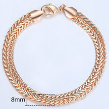 Load image into Gallery viewer, Men&#39;s Fox Tail Gold Link Bracelet