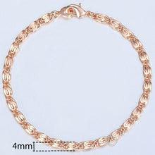 Load image into Gallery viewer, Men&#39;s Fox Tail Gold Link Bracelet