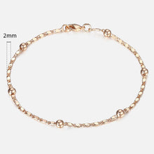 Load image into Gallery viewer, Men&#39;s Fox Tail Gold Link Bracelet