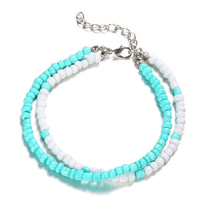 Double Beaded Resin Anklet