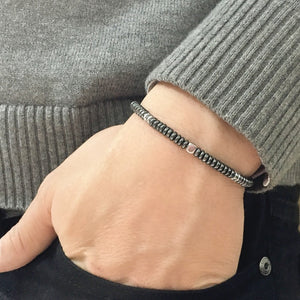 Men's Slim Beaded Luxury Bracelet