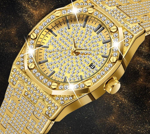 Men's 18K Gold Luxury Watch