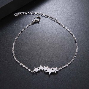 Women's 5 Star Stainless Steel Bracelet