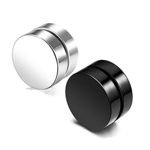 Load image into Gallery viewer, Round Magnet Stainless Steel Earrings