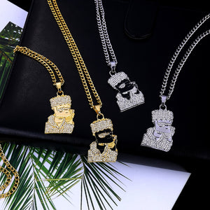 Iced Out Bart Hip Hop Chain