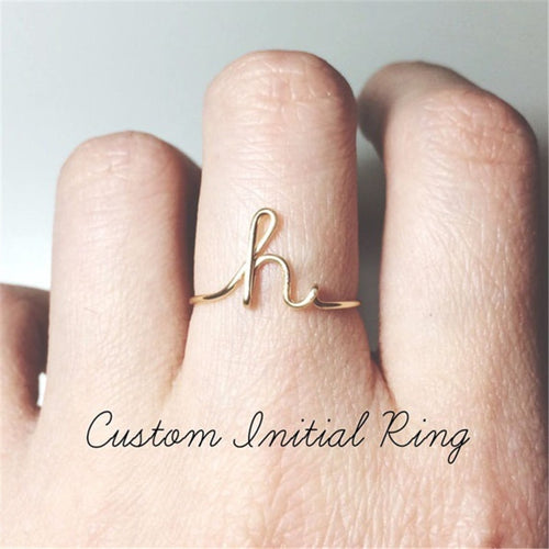 A-Z Letter Initial Rings