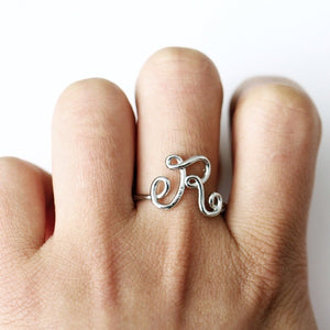 A-Z Letter Initial Rings