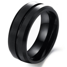 Load image into Gallery viewer, Men&#39;s Classic Black Ring Band